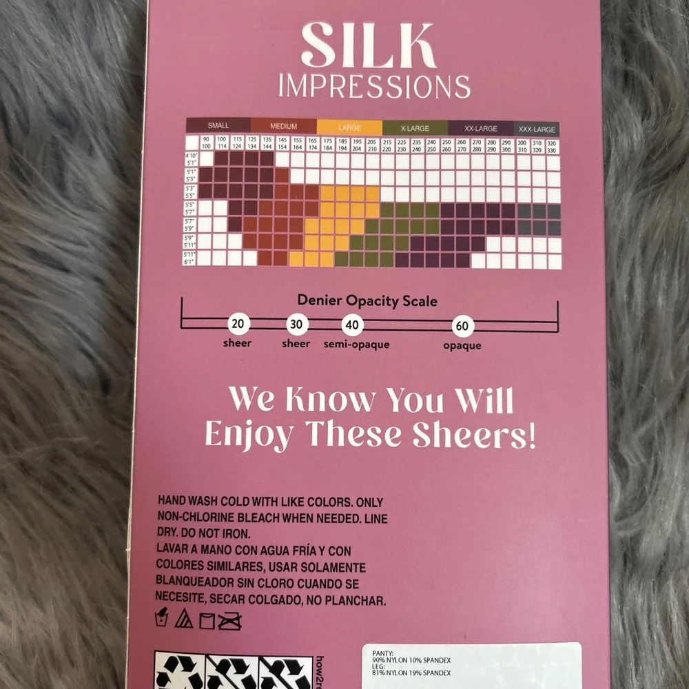 Silk Impressions Sheer Light Support‎ Womens Size XXL Rich Tan High Waisted